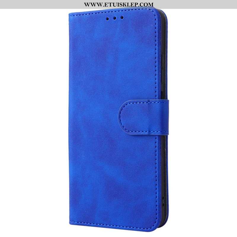 Etui Folio do Xiaomi Redmi Note 11 / 11S Dotyk Skóry Ze Smyczą